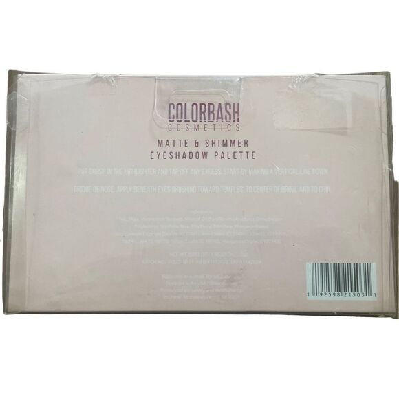 Colorbash Cosmetics Nude Mood Matte & Shimmer Eyeshadow Palette set of 15 - Picture 3 of 4
